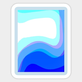 Blue Abstract 1112 Sticker